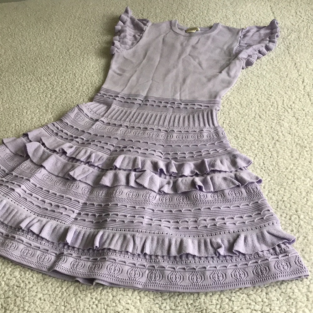 Shoshanna Sofie frill sleeve knit dress XS - Picture 7 of 14